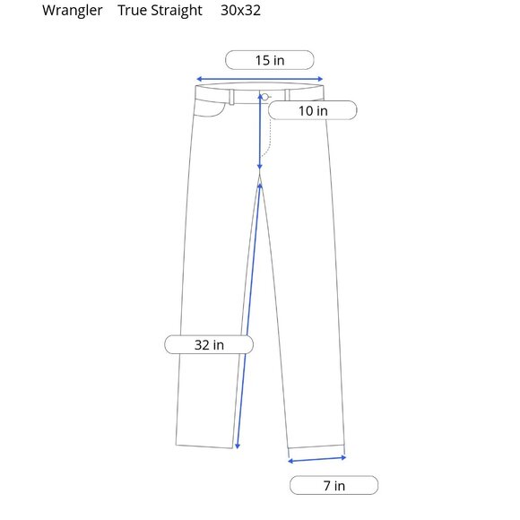 Wrangler Women’s High Rise True Straight Fit Jeans – Ocean Medium 30x32 (10) NWT - Picture 2 of 7